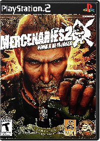 Mercenaries 2 World in Flames Playstation 2 US box art